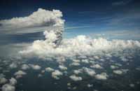 Mount Merapi. Eruption 2010.